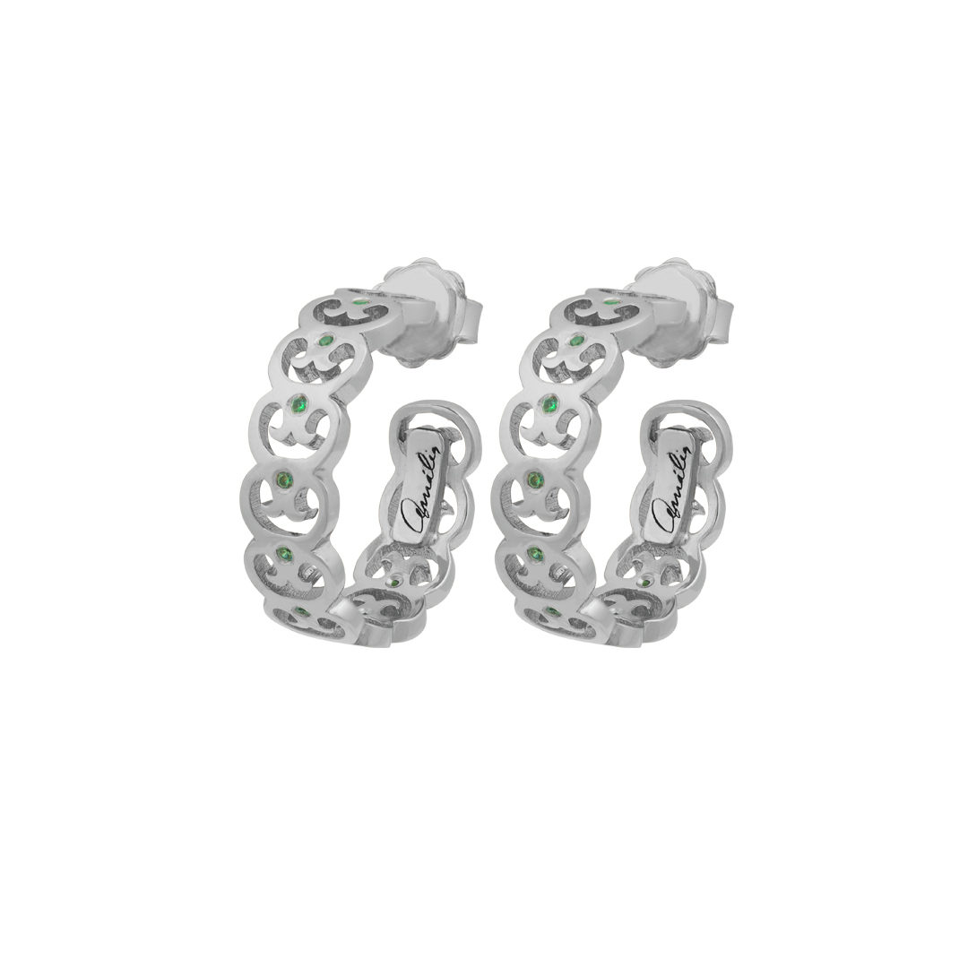 Links of Fado 925 Silver Earrings, Brincos Elos do Fado em Prata 925